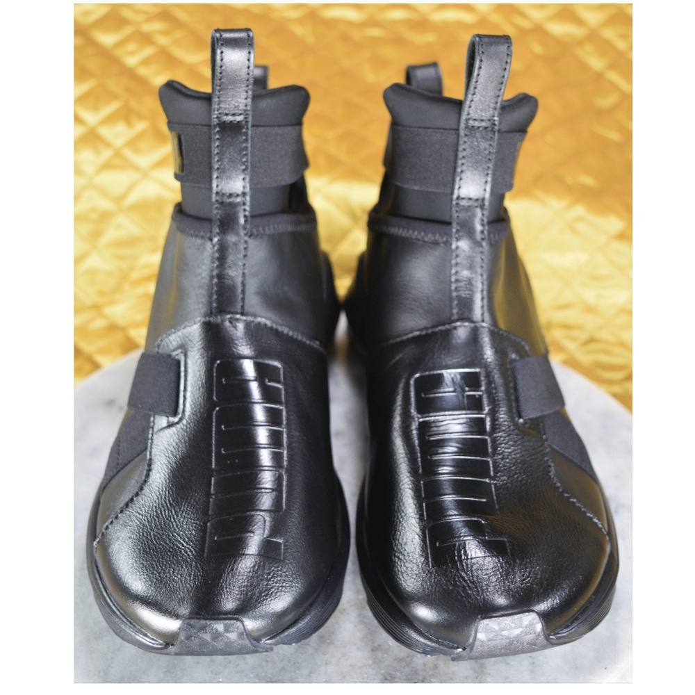 🔥🔥SOLD Womens PUMA FIERCE Strap Leather Trainers - Picture 3 of 8